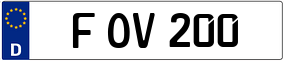 Trailer License Plate
